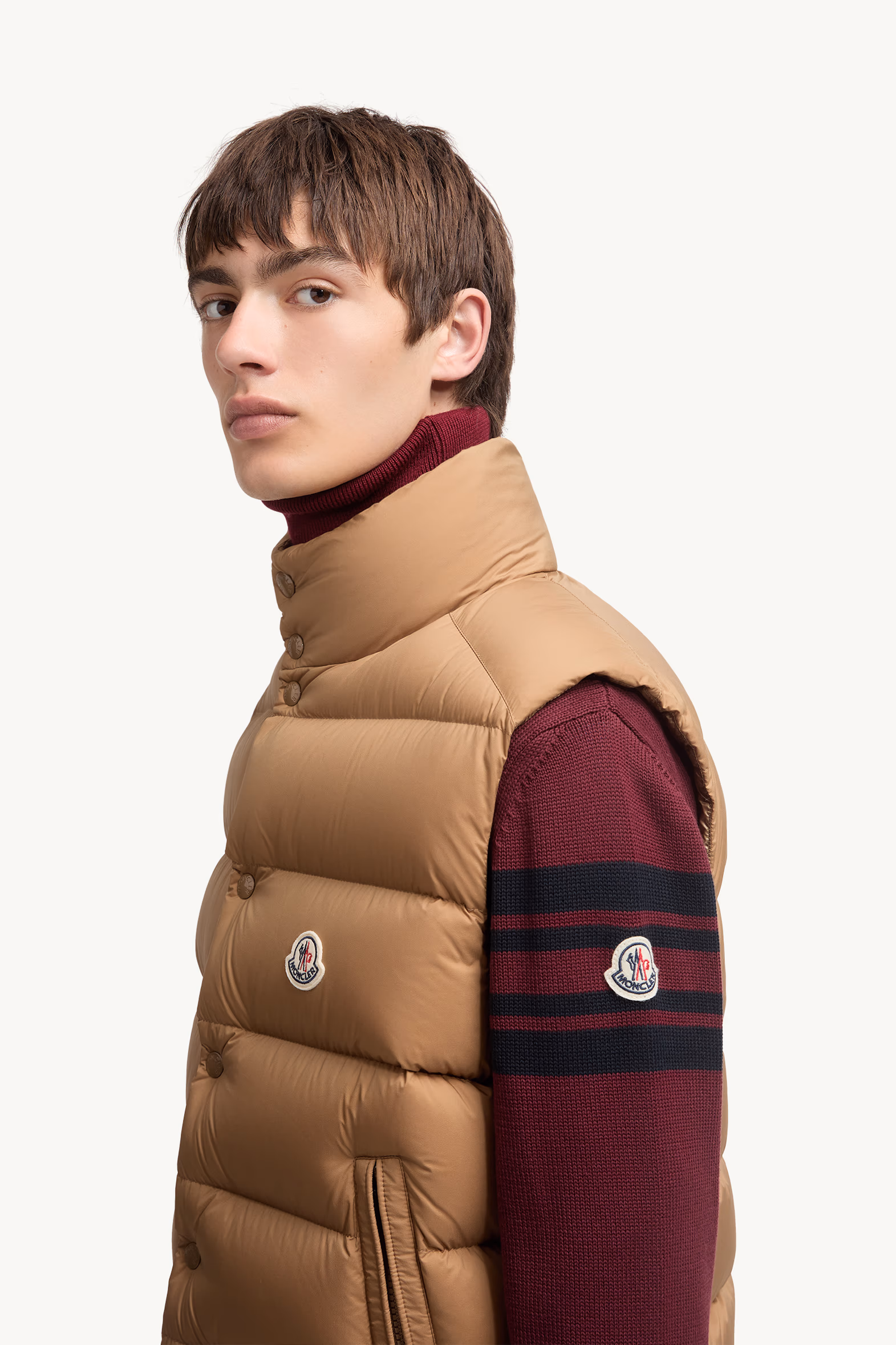 Tibb Down Vest Men Beige Moncler 4